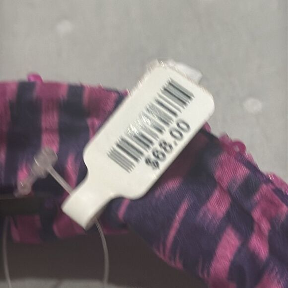Anthropologie x Deepa by Deepa Gurnani 
Pink and Purple Striped Headband - Picture 5 of 6